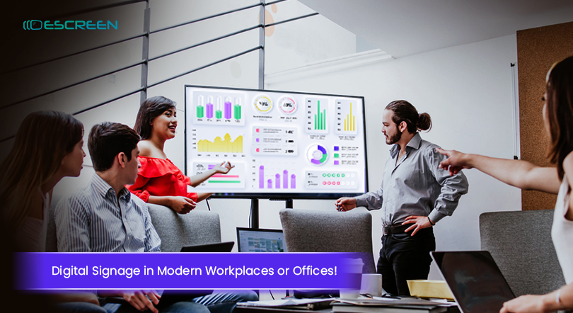 You are currently viewing Digital Signage In Modern Workplaces Or Offices!