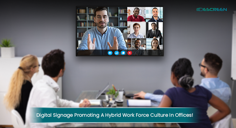 Read more about the article Digital Signage Promoting A Hybrid Work Force Culture In Offices!
